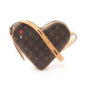 Louis Vuitton Sac Cool Shoulder Bag canvas leather Monogram brown